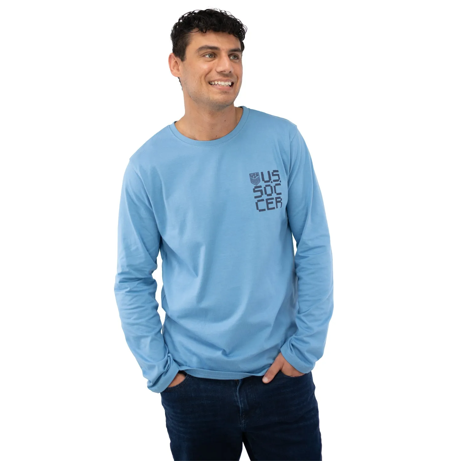 Unisex USA Action Blue Long Sleeve