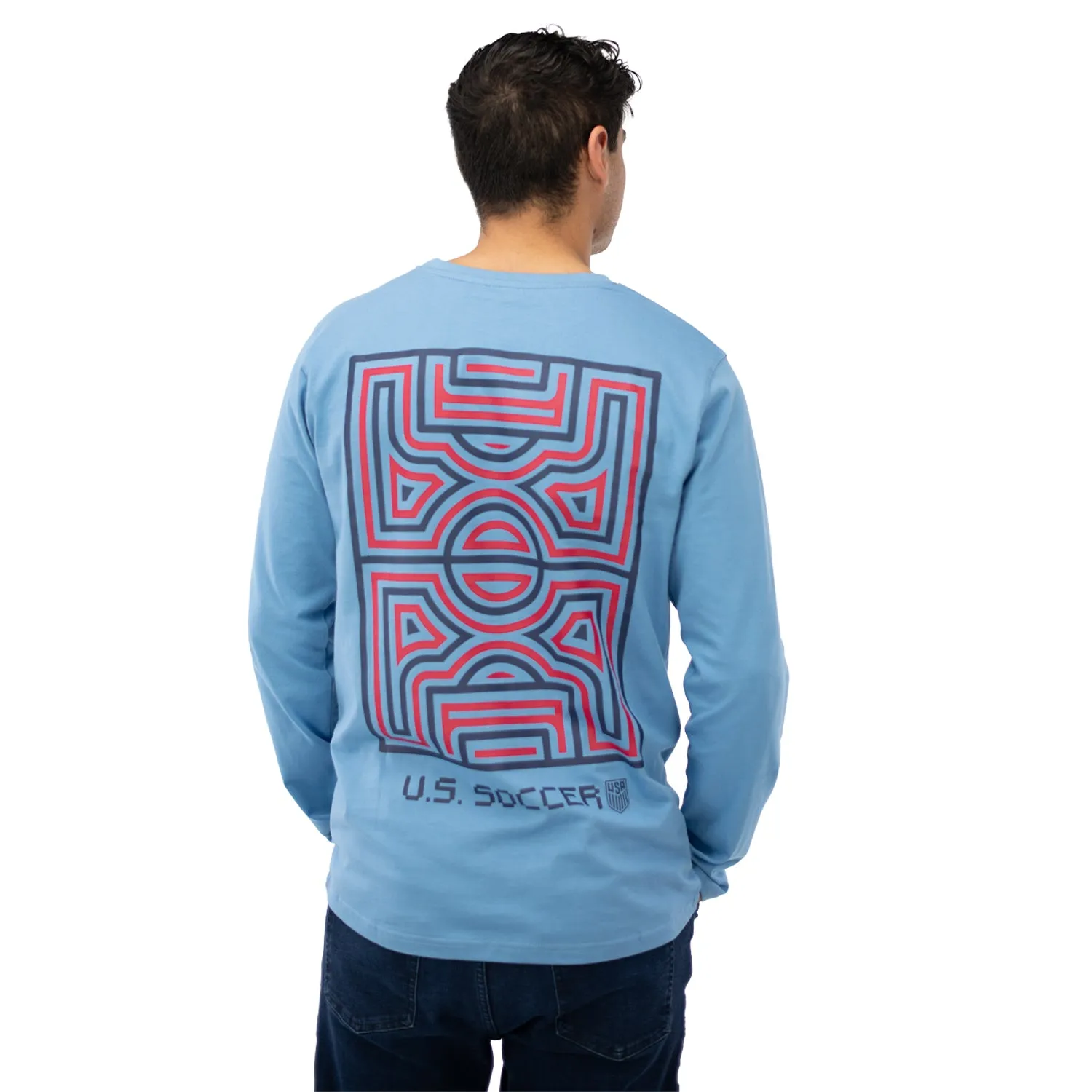 Unisex USA Action Blue Long Sleeve