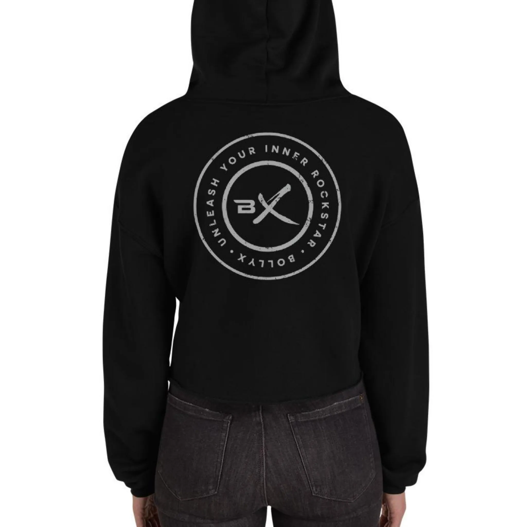 Unleash Your Inner Rockstar Crop Hoodie