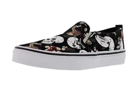 Vans Kid's Asher Graphic Print Slip On Sneakers