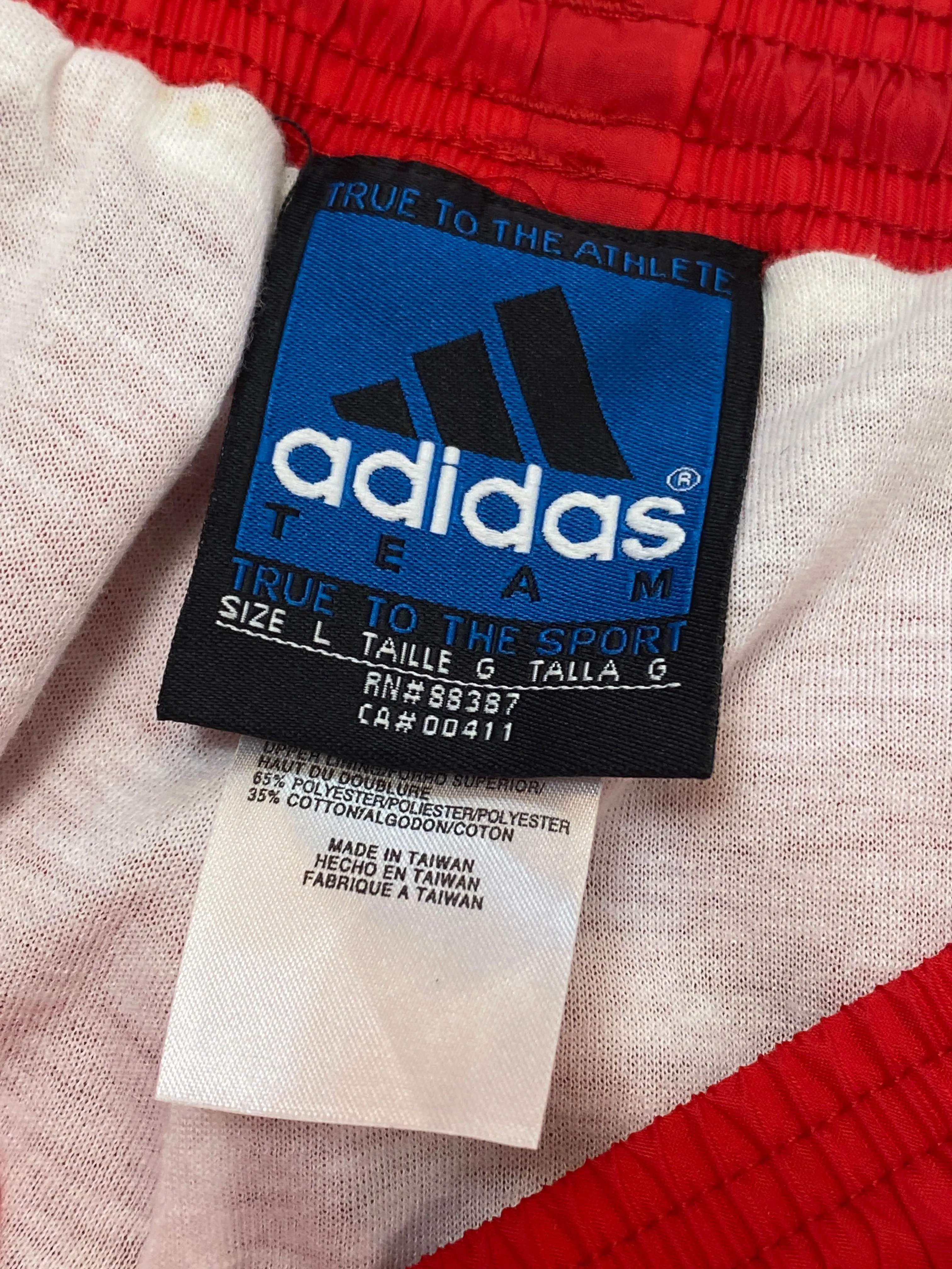 Vintage Adidas Lined Soccer Track Pants (Large)