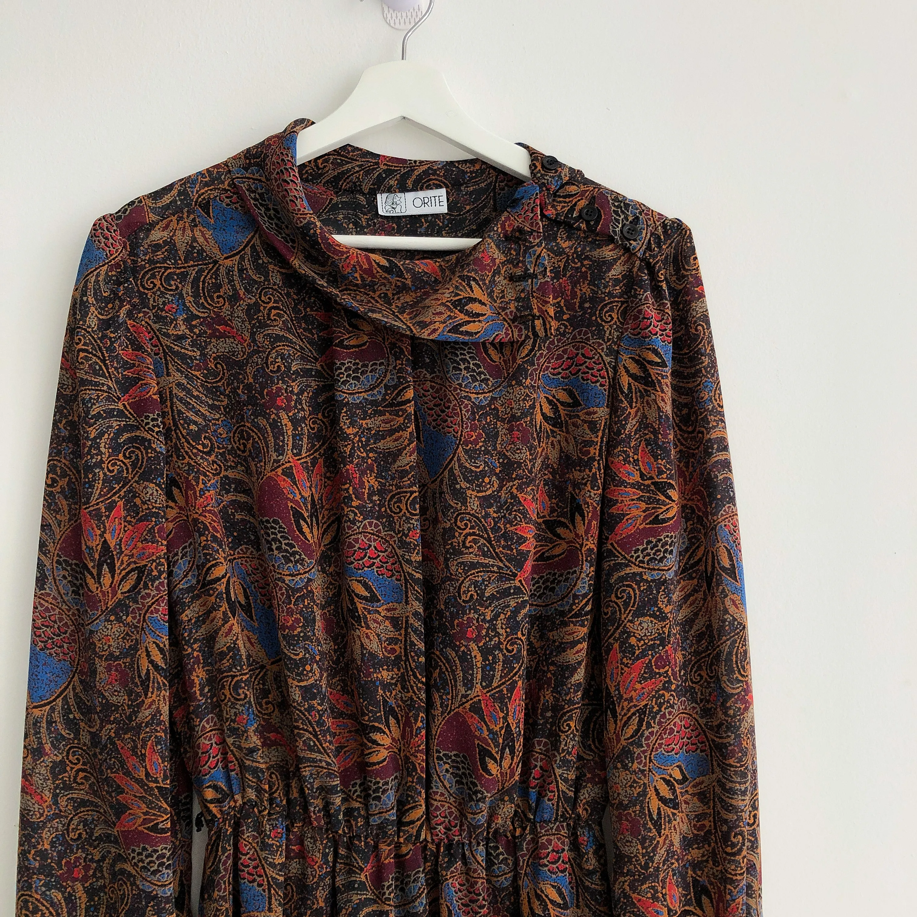 Vintage Paisley Sheer Dress