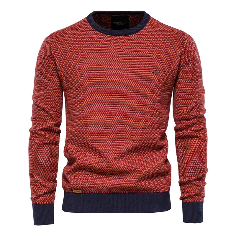 West Louis™ Casual Warm High Quality O-Neck  Knitted Pullover