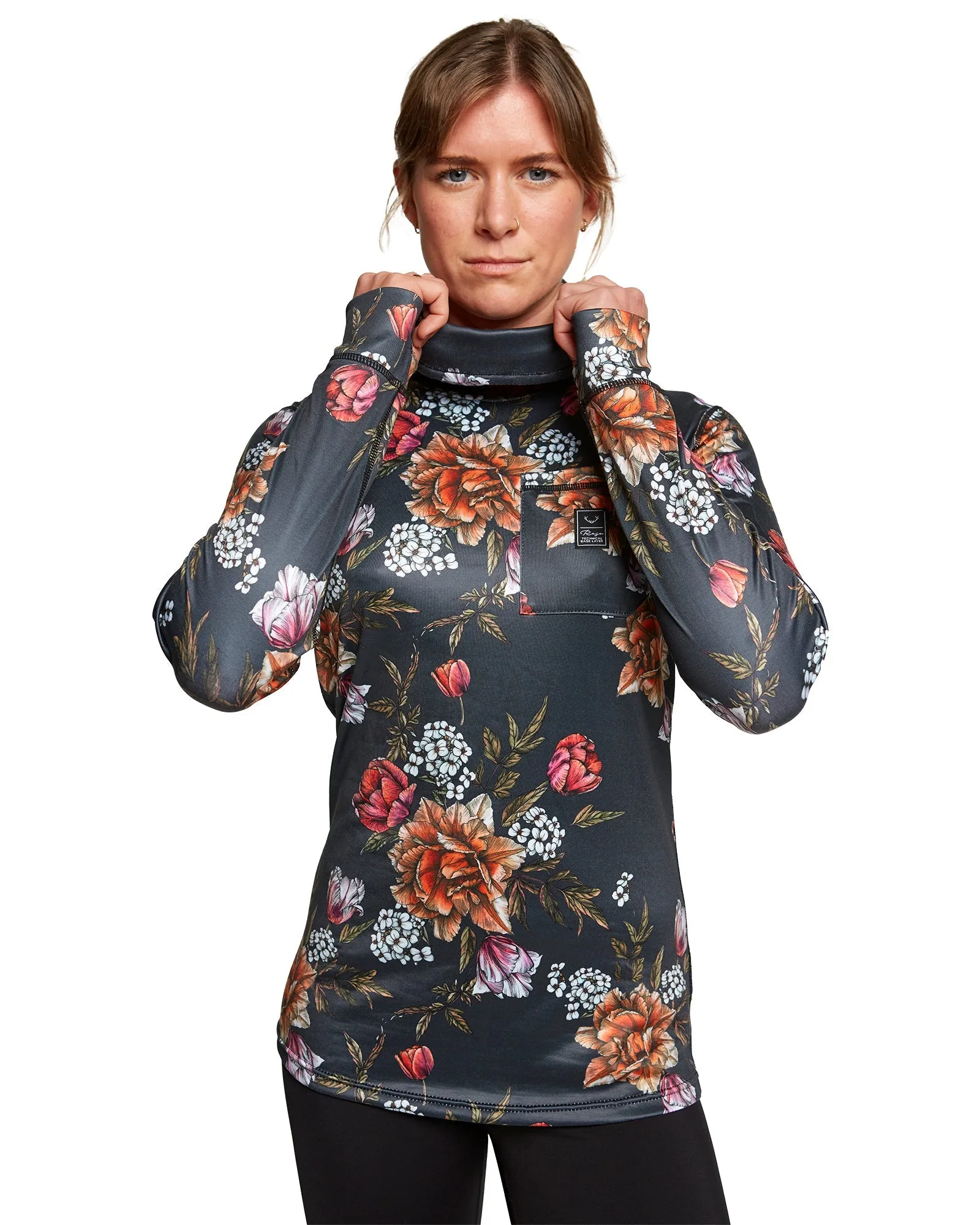 WOMENS PARK LIFE FUNNEL NECK - BITTERSWEET BOUQUET