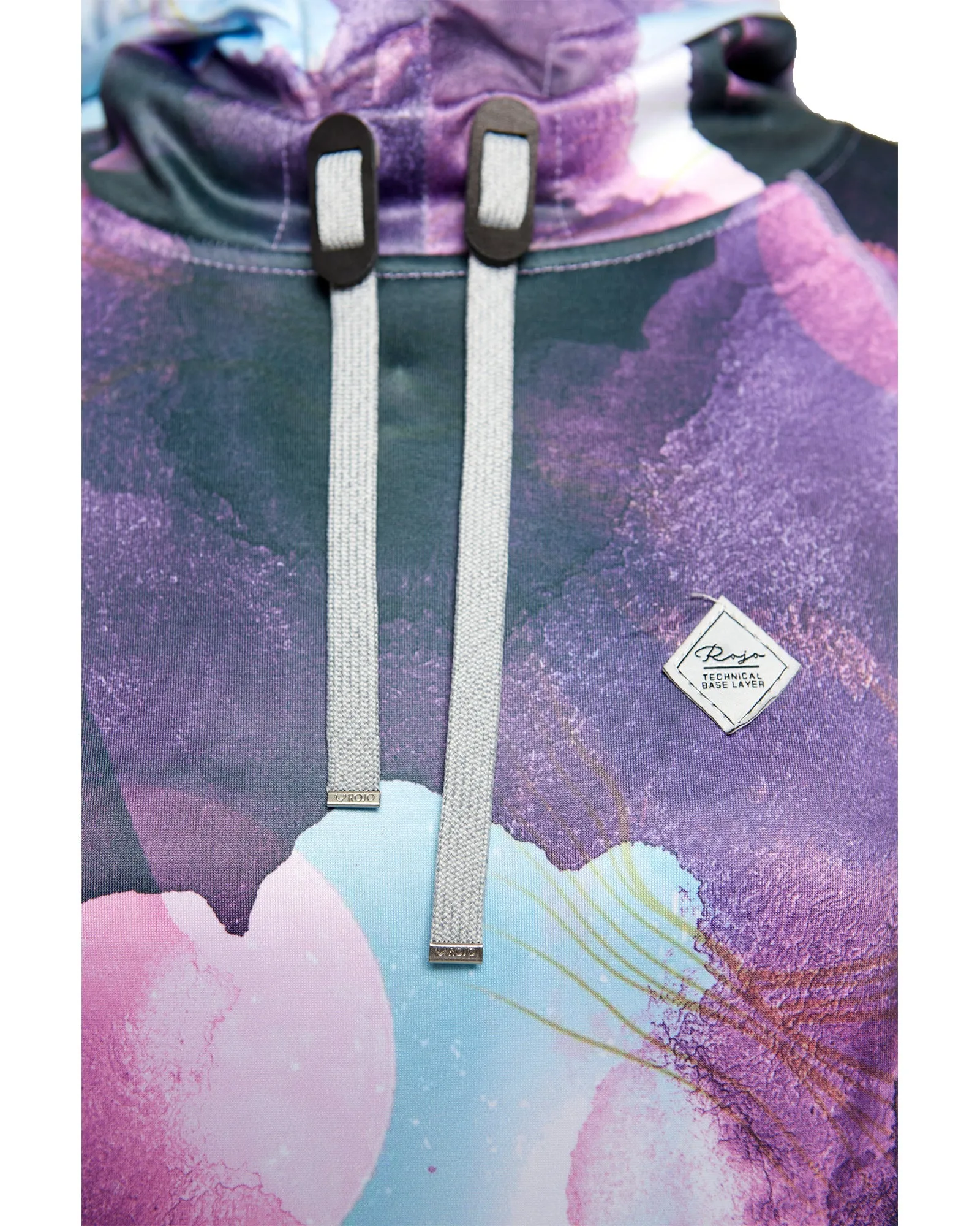 WOMENS SPLENDID BASE LAYER HOOD - WATERCOLOUR UNIVERSE