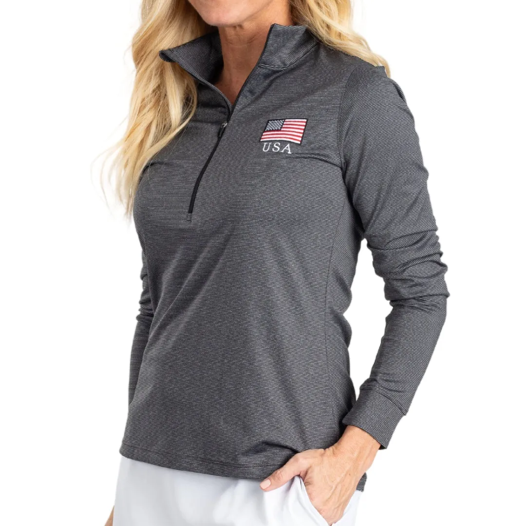 Women's Triumph 1/4 Zip Performance Golf Shirt