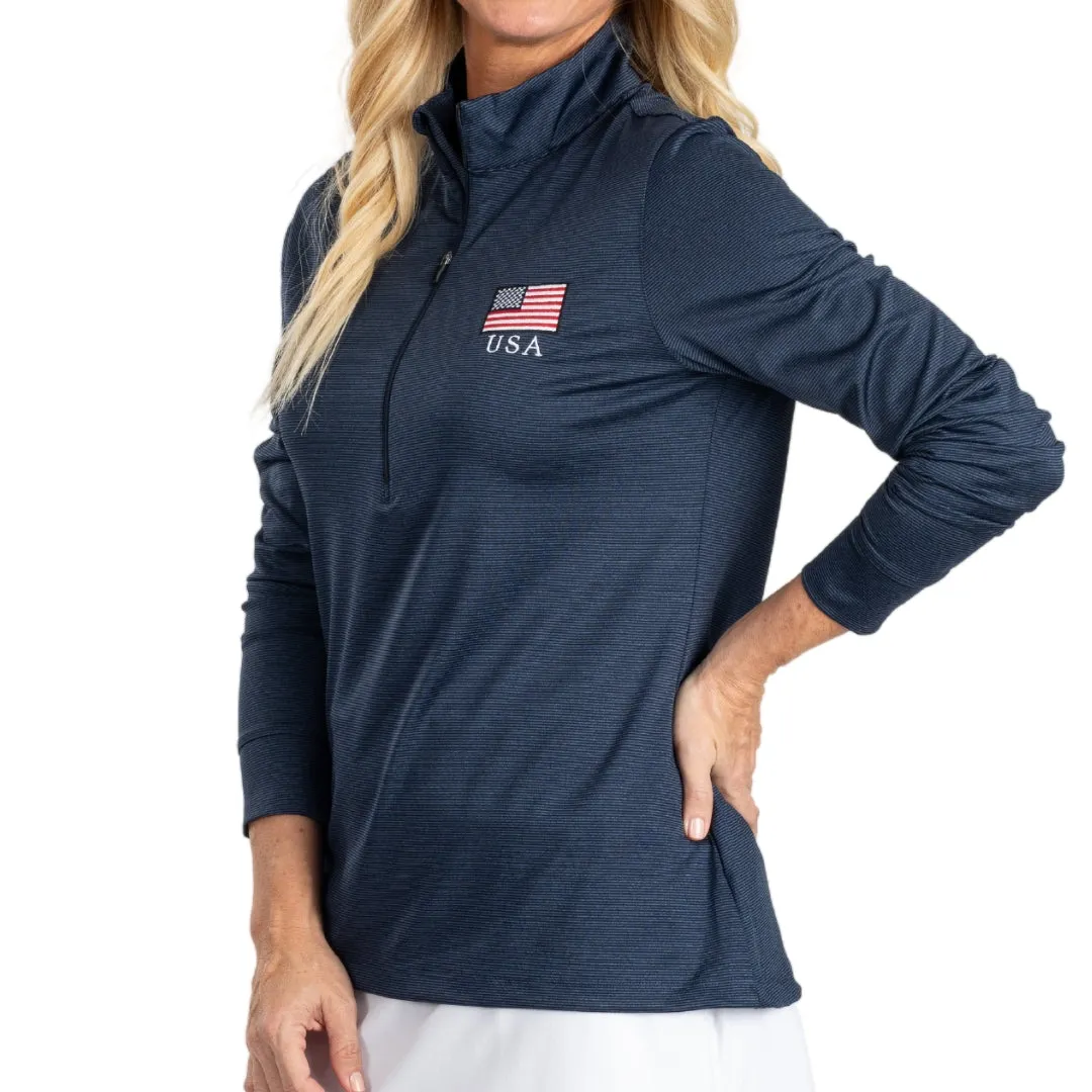 Women's Triumph 1/4 Zip Performance Golf Shirt